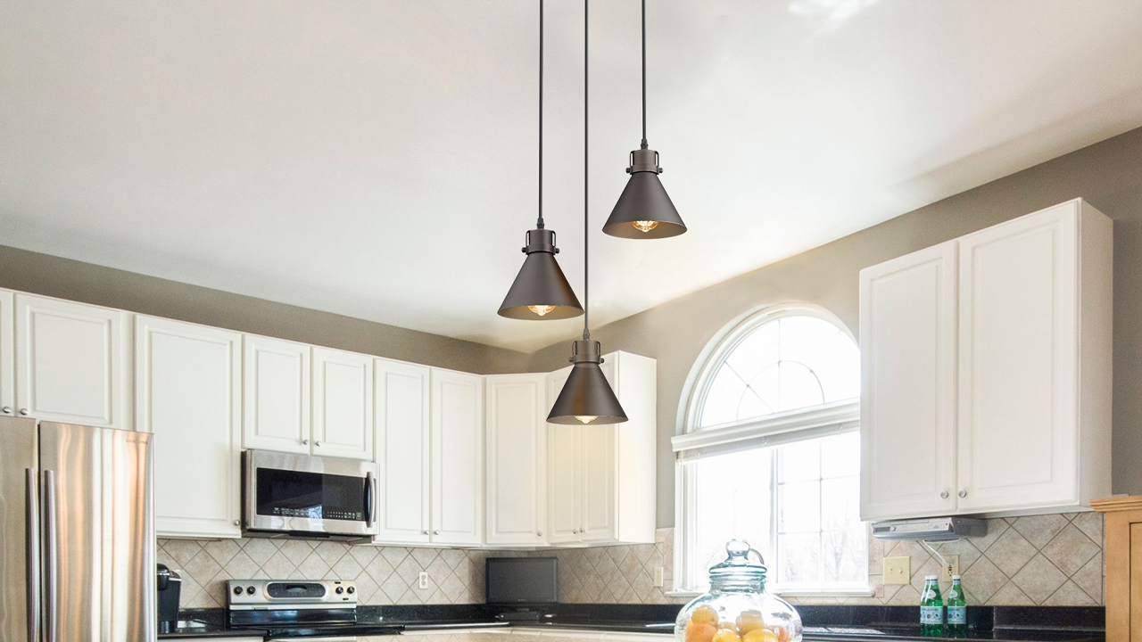 zeyu 3-Light Pendant Hanging Light, Industrial Cluster